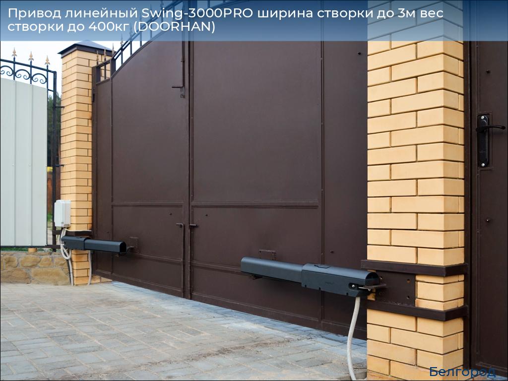 Привод линейный Swing-3000PRO ширина cтворки до 3м вес створки до 400кг (DOORHAN), belgorod.doorhan.ru