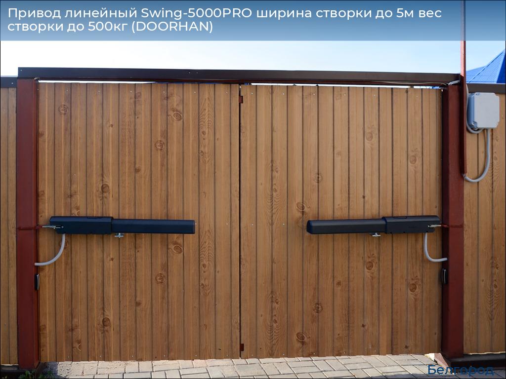 Привод линейный Swing-5000PRO ширина cтворки до 5м вес створки до 500кг (DOORHAN), belgorod.doorhan.ru
