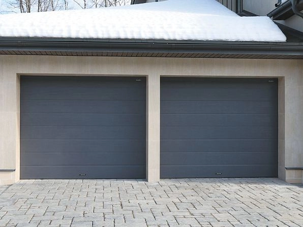 Cекционные ворота 4000х2700 мм антрацитовые DoorHan RSD02, belgorod.doorhan.ru